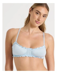 Lola Frill Bralette in Blue