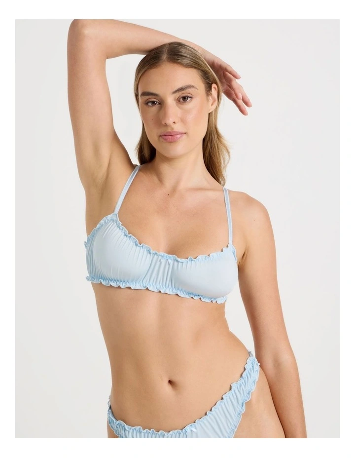 Lola Frill Bralette in Blue image 3