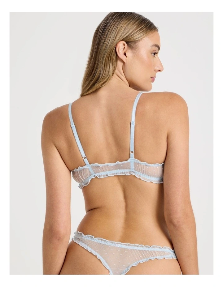 Lola Frill Bralette in Blue image 5