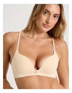 Pure Comfort Wirefree Push Up Bra in Beige