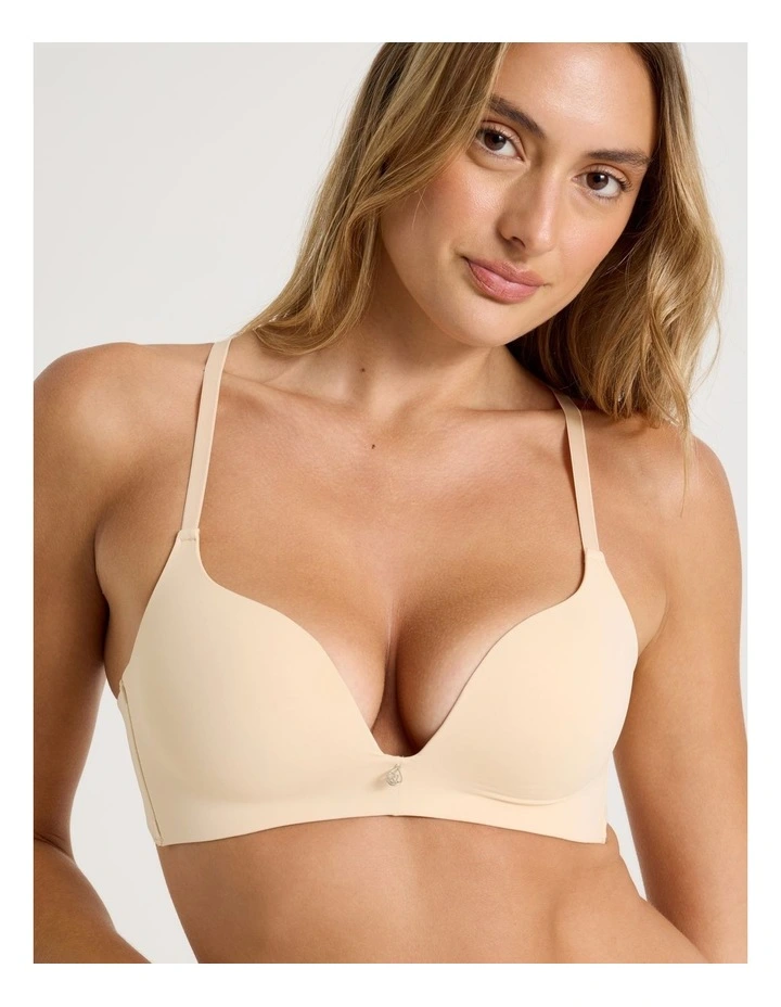 Pure Comfort Wirefree Push Up Bra in Beige image 1