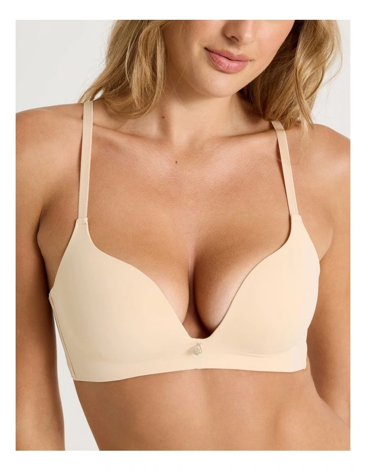 Pure Comfort Wirefree Push Up Bra in Beige image 3
