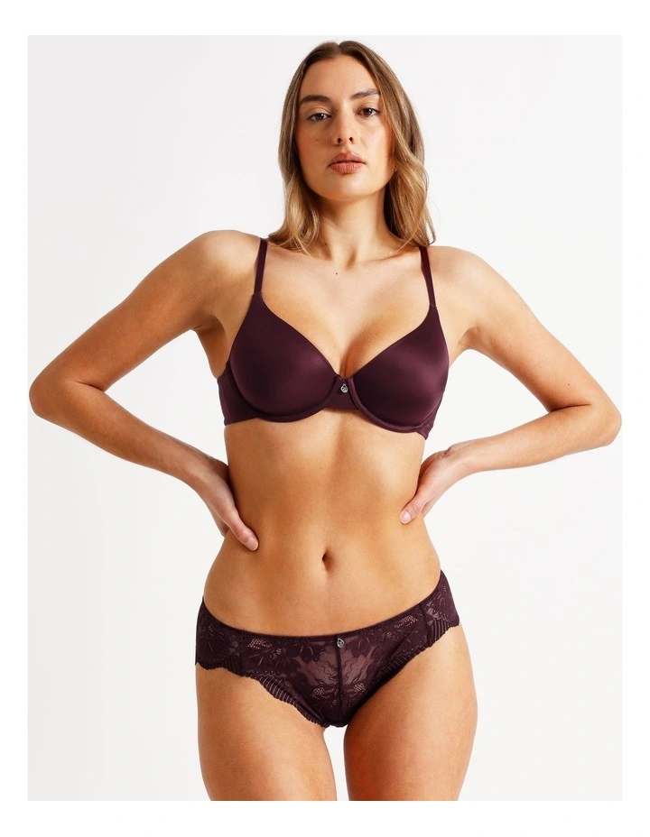 Pure Comfort Contour T-shirt Bra in Plum image 2