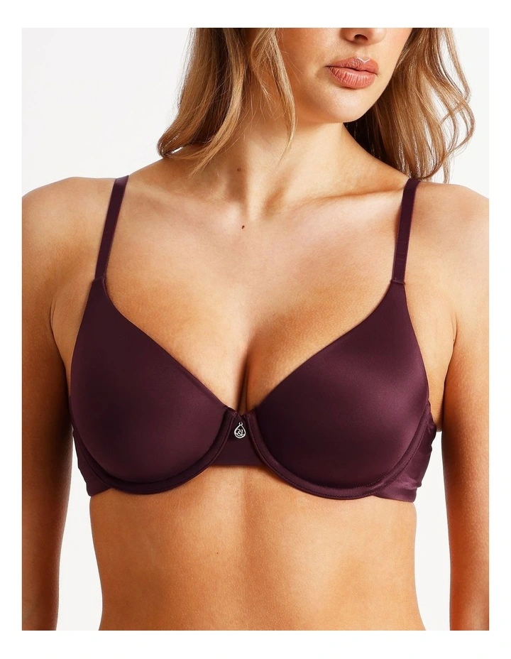 Pure Comfort Contour T-shirt Bra in Plum image 3