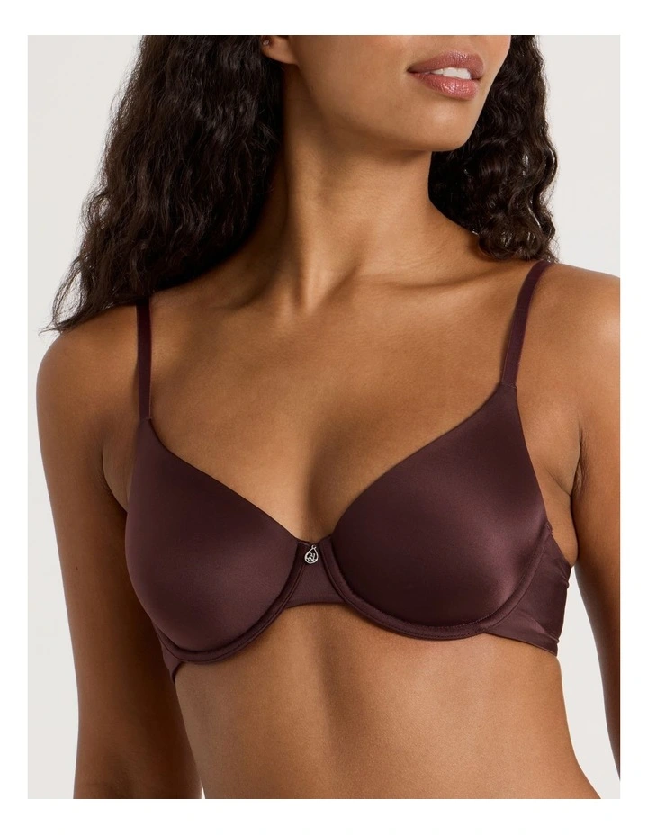 Pure Basics Bra in Dark Purple image 2