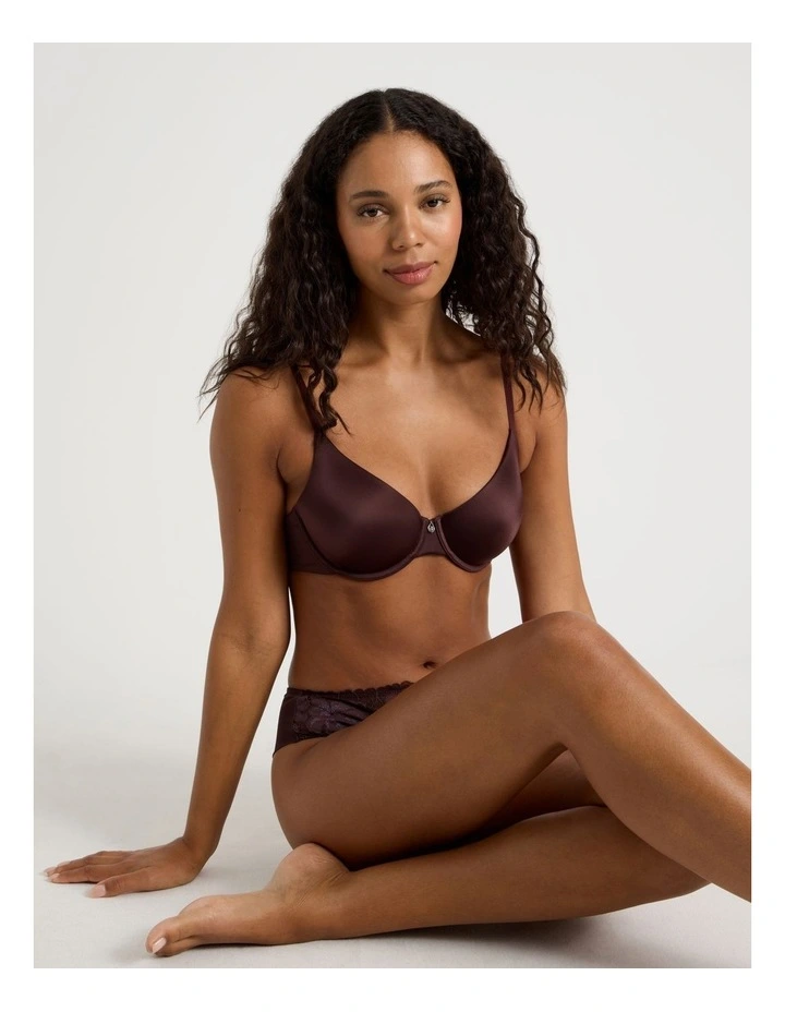 Pure Basics Bra in Dark Purple image 5