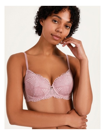 Lola Harlow Lace T-Shirt Bra Dusty Pink 