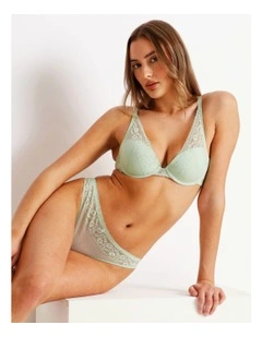Sienna Lace High Apex Bra in Black