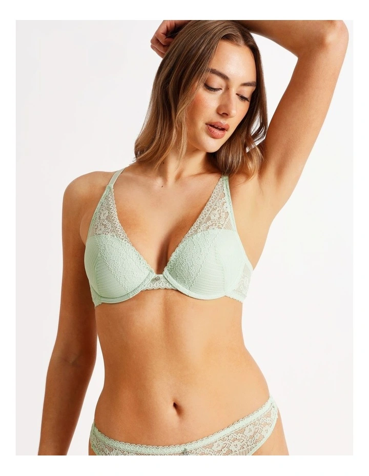 Sienna Lace High Apex Bra in Black image 2