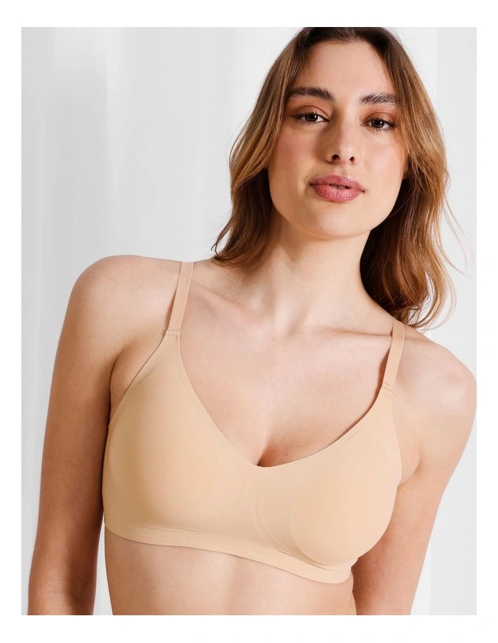 Pure Comfort Bonded Wirefree Bra in Beige image 1
