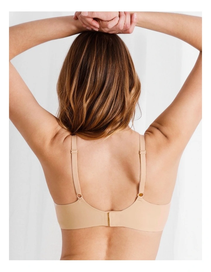 Pure Comfort Bonded Wirefree Bra in Beige image 4