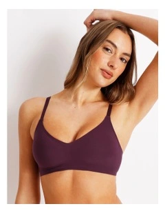 Pure Comfort Bonded Wirefree Bra in Plum