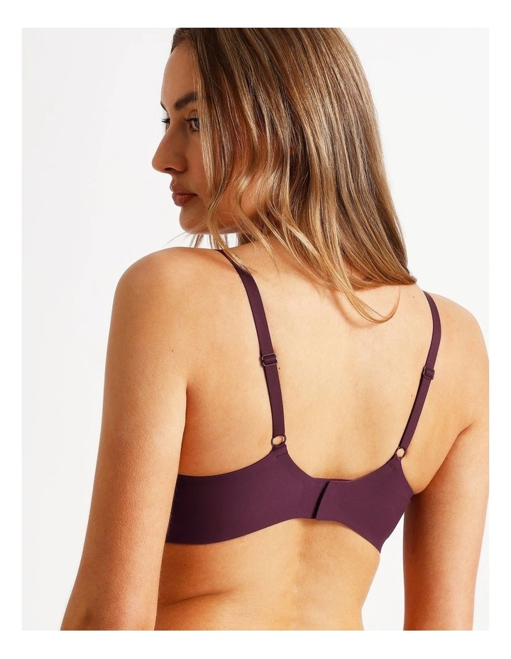 Pure Comfort Bonded Wirefree Bra in Plum image 5