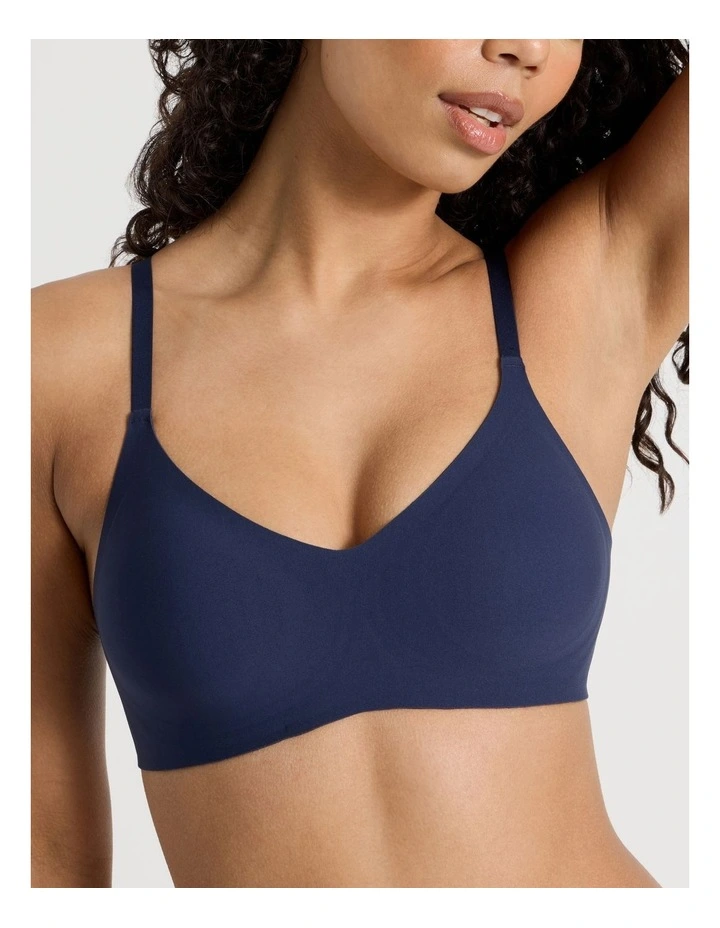 Pure Comfort Bonded Wirefree Bra in Navy image 2