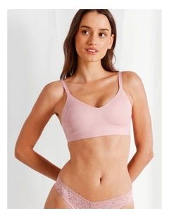 Pure Comfort Luxe Bonded Lace Bra in Petal Pink