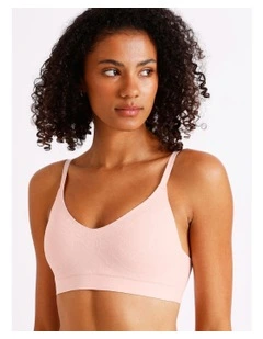 Pure Comfort Luxe Bonded Lace Bra in Pink