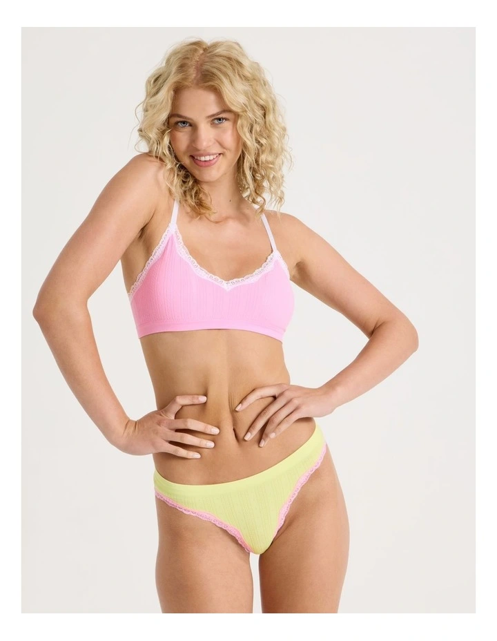 Lola Seamless Pointelle Scoop Bralette image 1