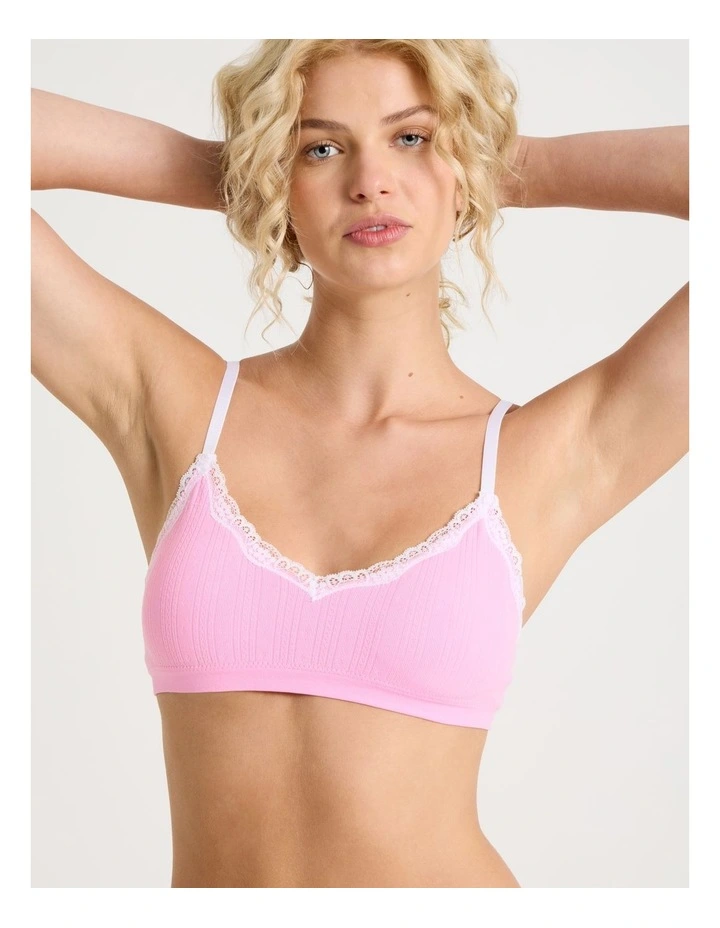 Lola Seamless Pointelle Scoop Bralette image 2