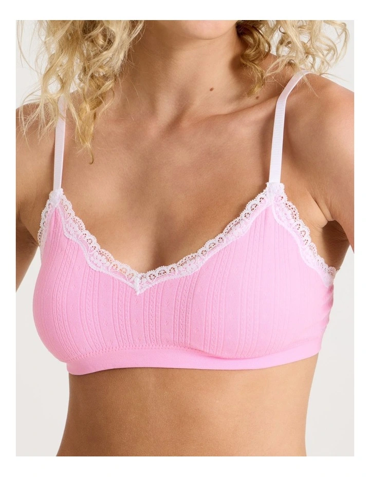 Lola Seamless Pointelle Scoop Bralette image 4