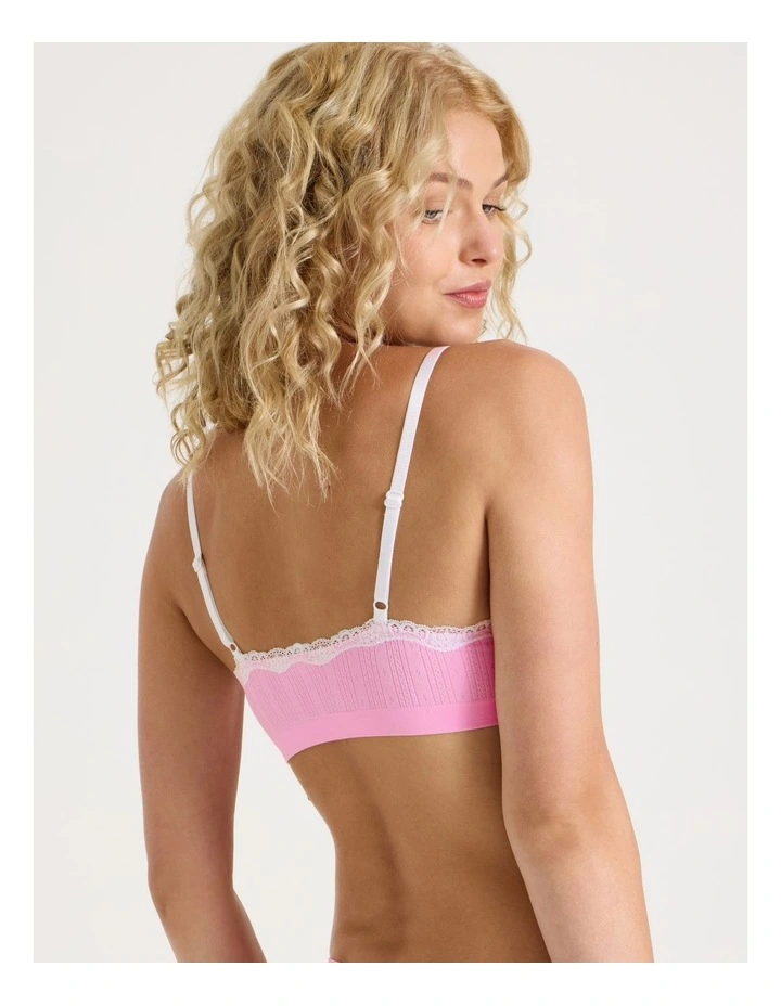 Lola Seamless Pointelle Scoop Bralette image 6
