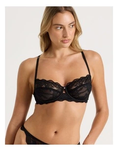 Bare Beauty Balconette Bra in Black