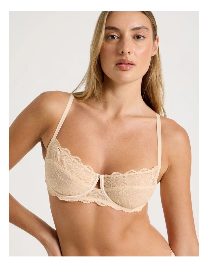 Bare Beauty Balconette Bra in Beige image 1