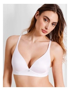Pure Comfort Wirefree Contour Bra in White