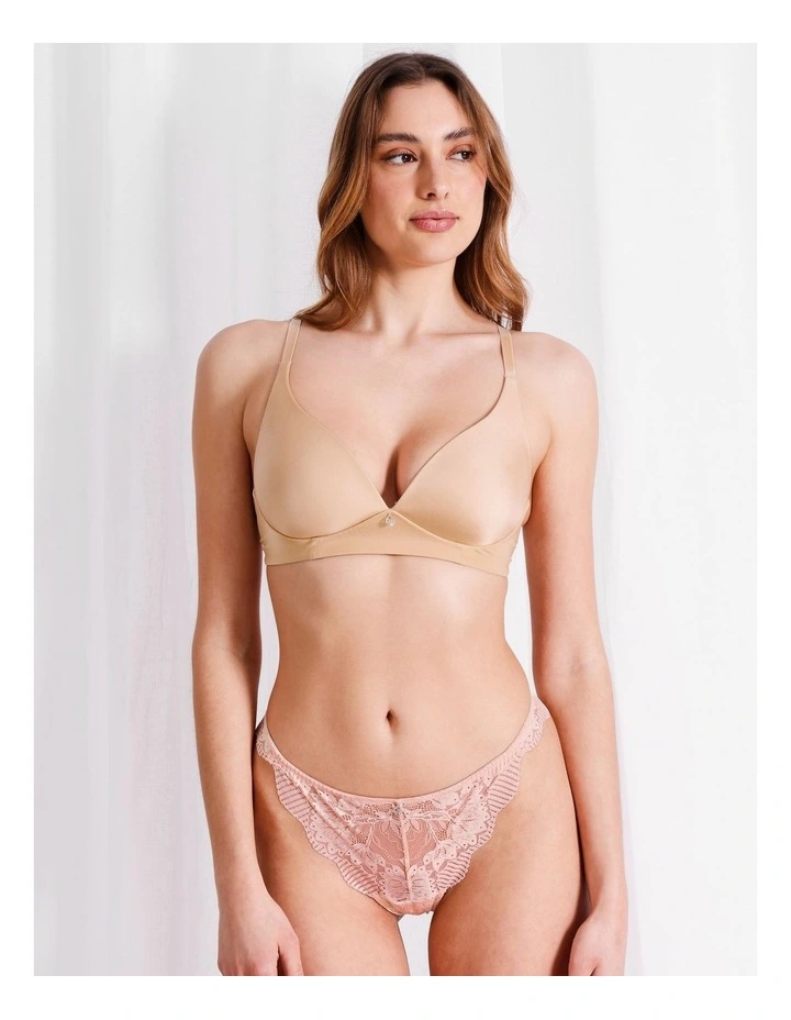 Pure Comfort Wirefree Contour Bra in Beige image 2