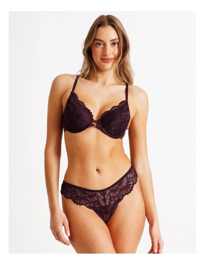 Aura Luxe G String in Plum image 2
