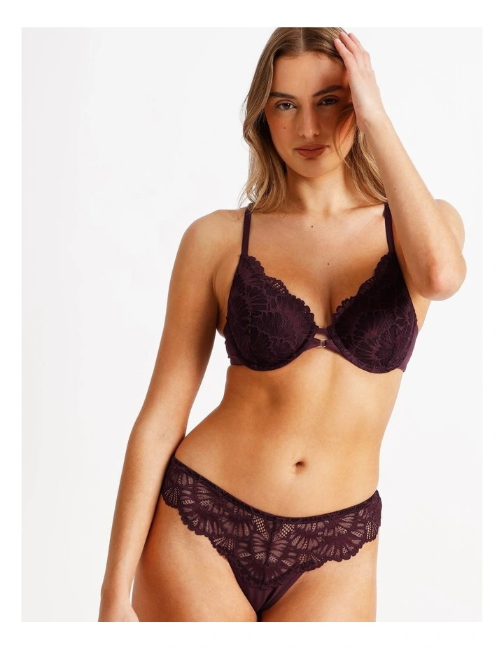 Aura Luxe G String in Plum image 3