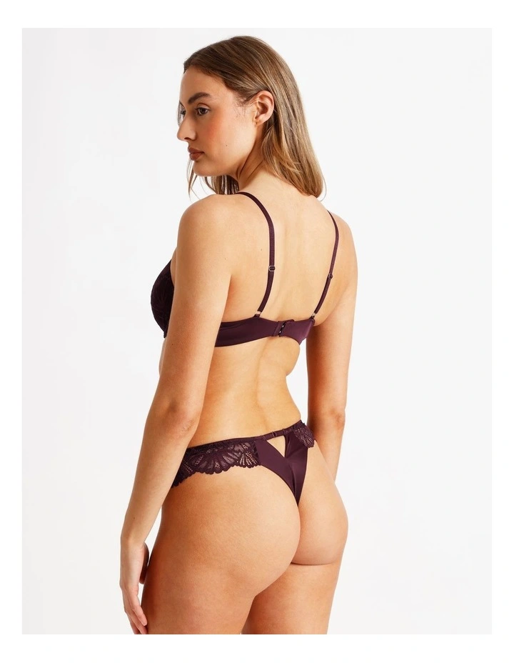Aura Luxe G String in Plum image 4