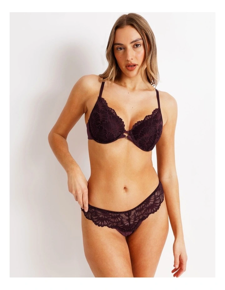 Aura Luxe G String in Plum image 5