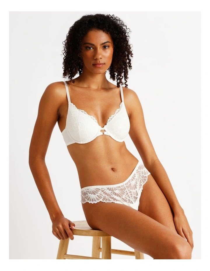 Aura Luxe G String in White image 3