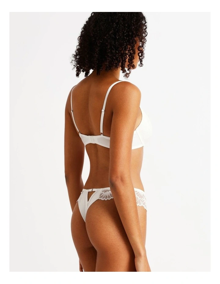 Aura Luxe G String in White image 4