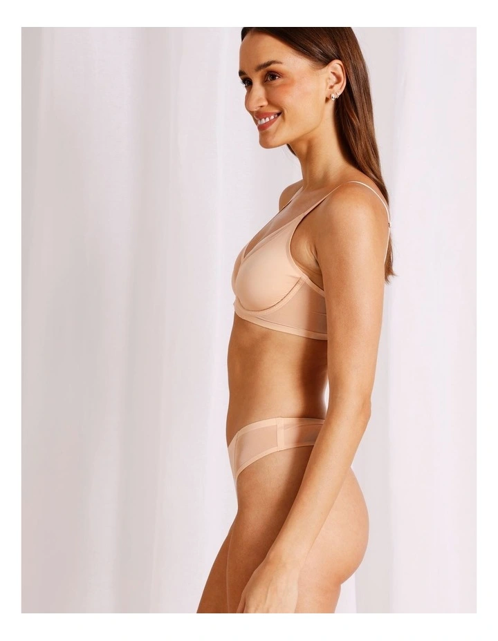 Soothe Sheer G String in Beige image 4