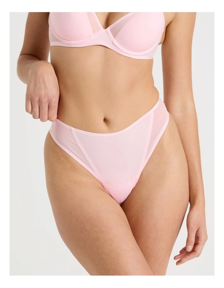 Soothe Sheer G String in Pink image 3