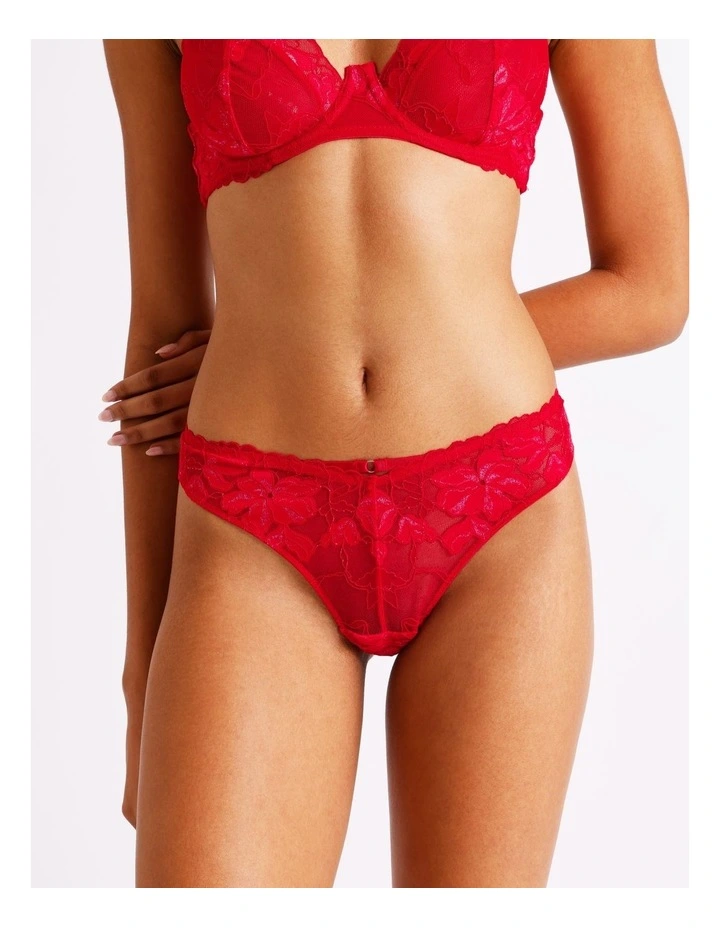 Nighttime G-String in Red image 2