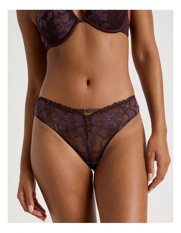 Nighttime G-String in Dark Mauve image 4