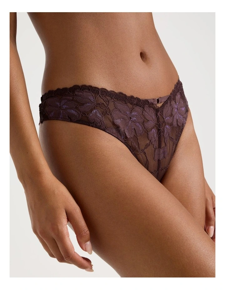 Nighttime G-String in Dark Mauve image 7