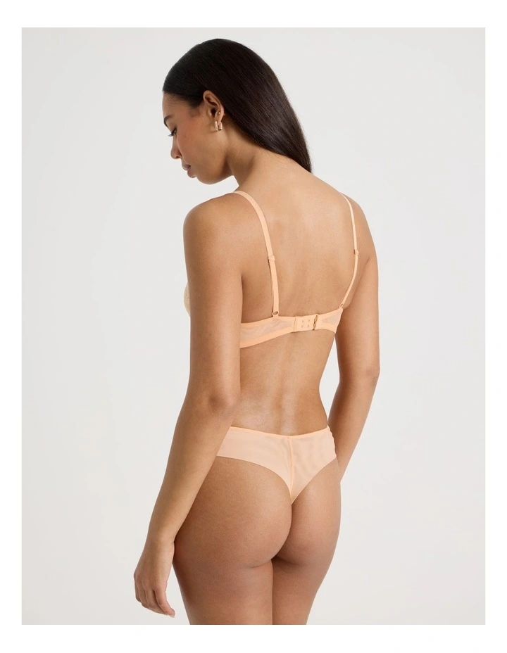 Lola Broderie Lace G-String in Apricot image 5