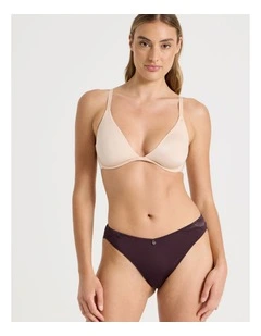 Captivate Luxe Micro & Lace Brazilian in Plum