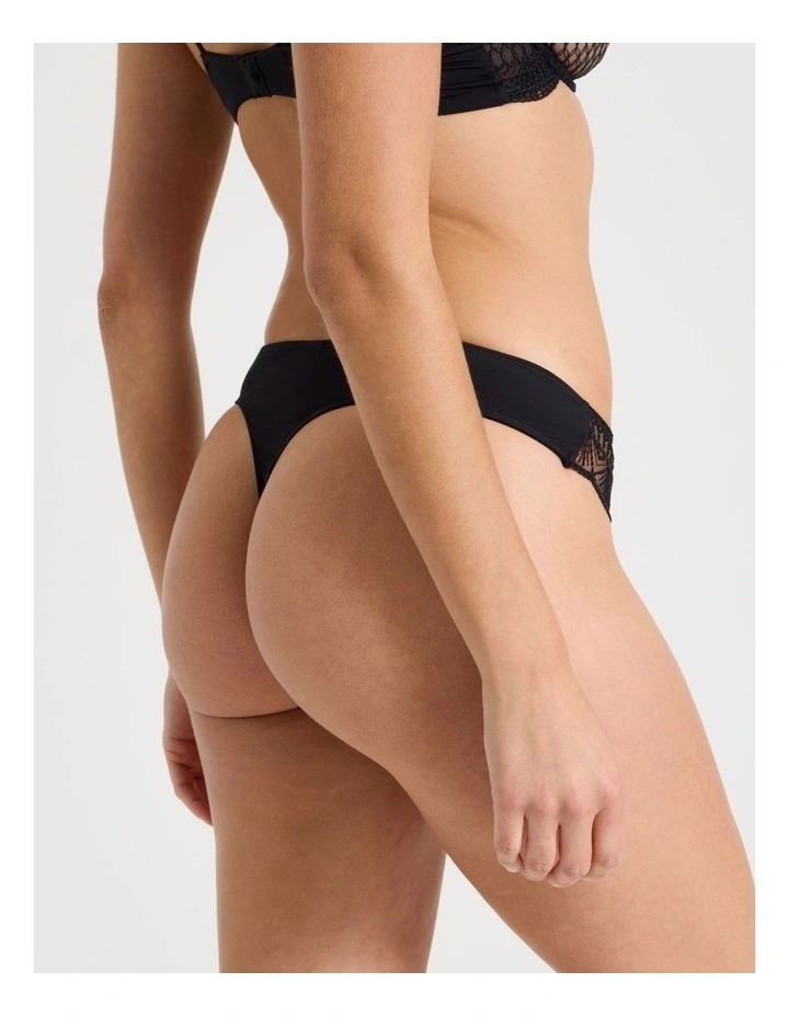 Embroidery G-String in Black image 5