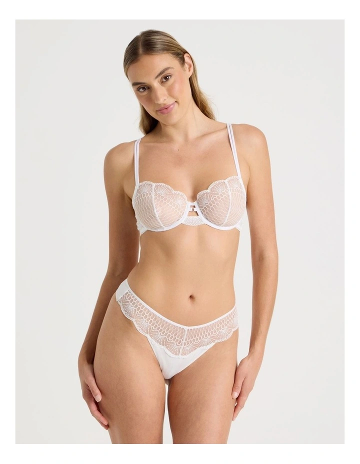 Embroidery G-String in White image 6