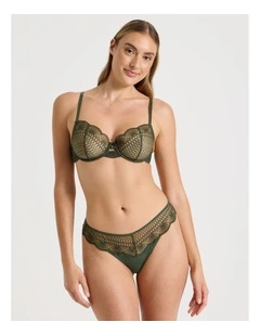 Embroidery G-String in Green