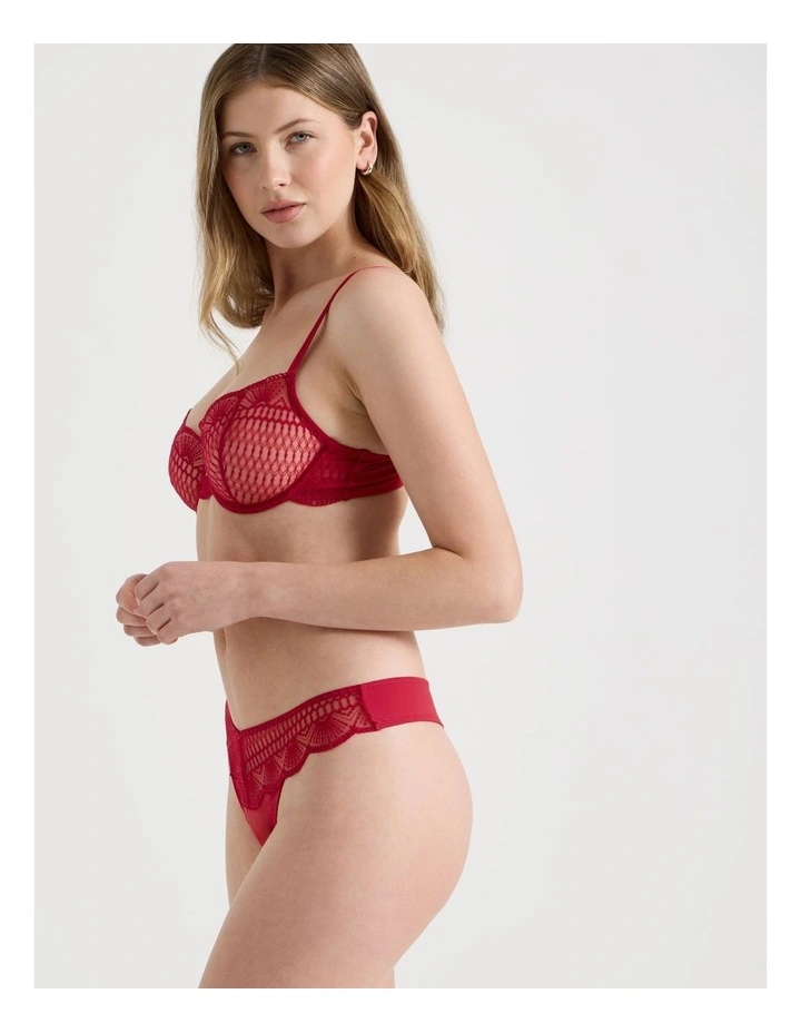 Embroidery G-String in Red image 4