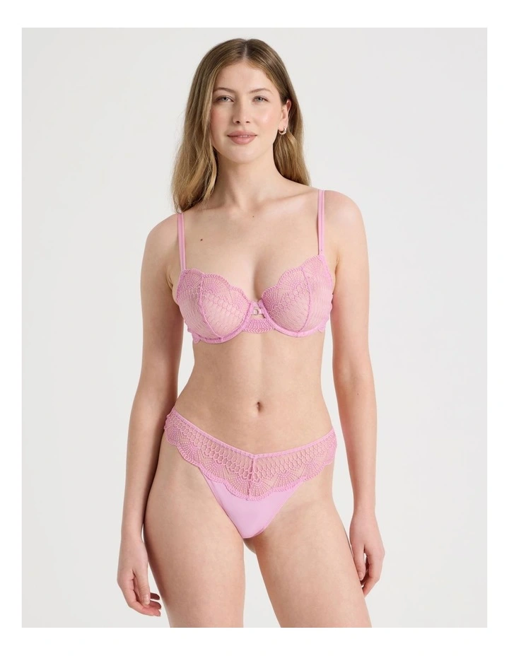 Embroidery G-String in Pink image 1