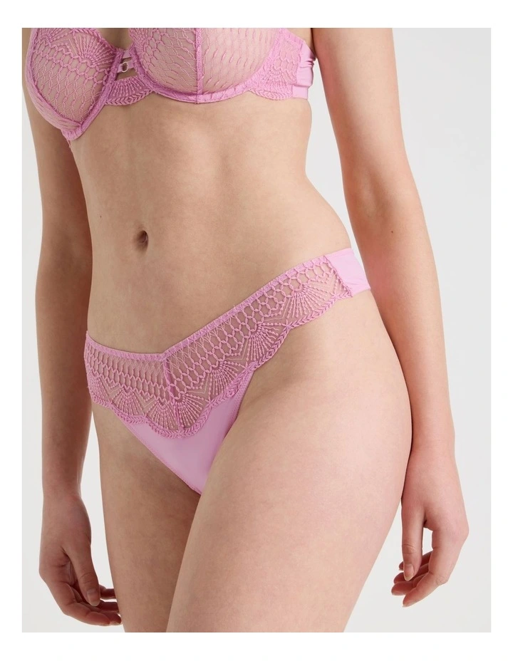 Embroidery G-String in Pink image 2