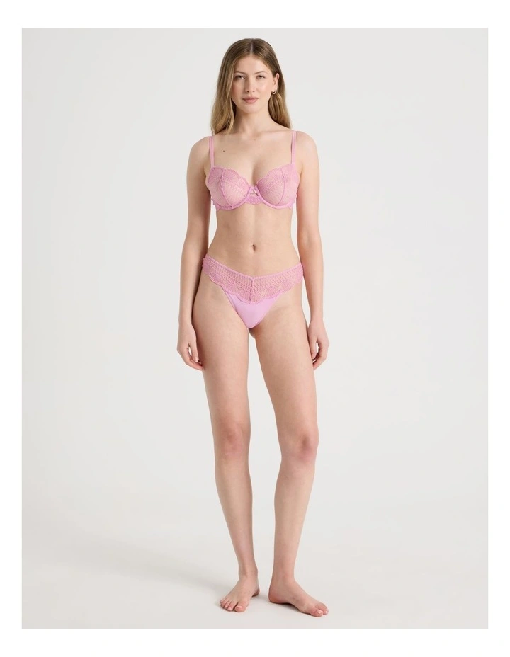 Embroidery G-String in Pink image 3