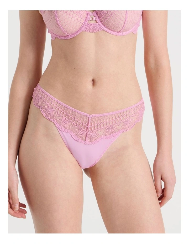 Embroidery G-String in Pink image 4