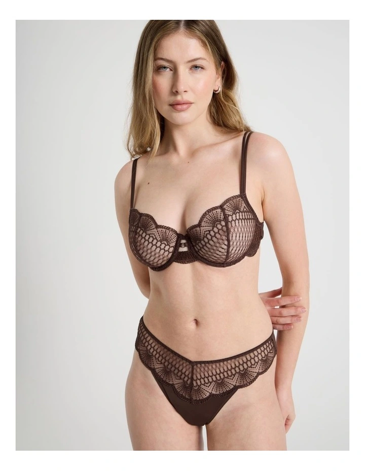 Embroidery G-String in Black image 3